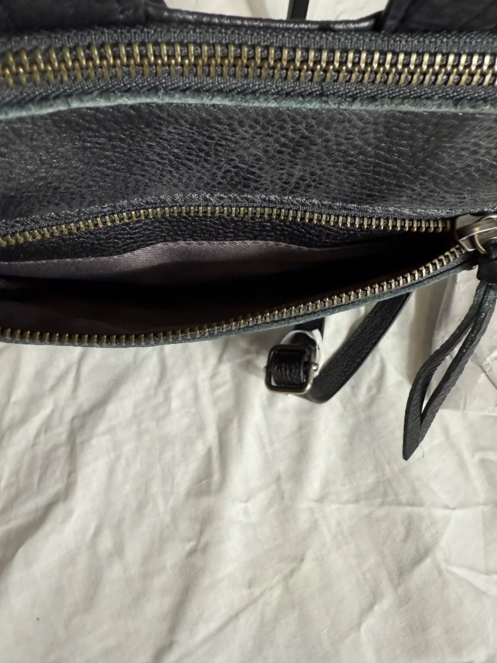 The Sak Black Leather Mini Backpack Purse Studded Detail Boho Chic Bag - Picture 3 of 6